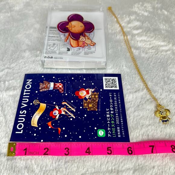 Louis Vuitton Vivienne Mascot auth Stickers, handmade necklace, phone pop socket - Picture 6 of 8